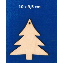 SKLEJKA #3mm Choinka 10x9,5cm z otworem